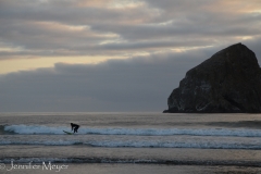 Still one surfer out there.