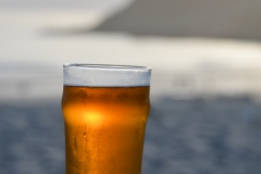 The pub is right on the beach.