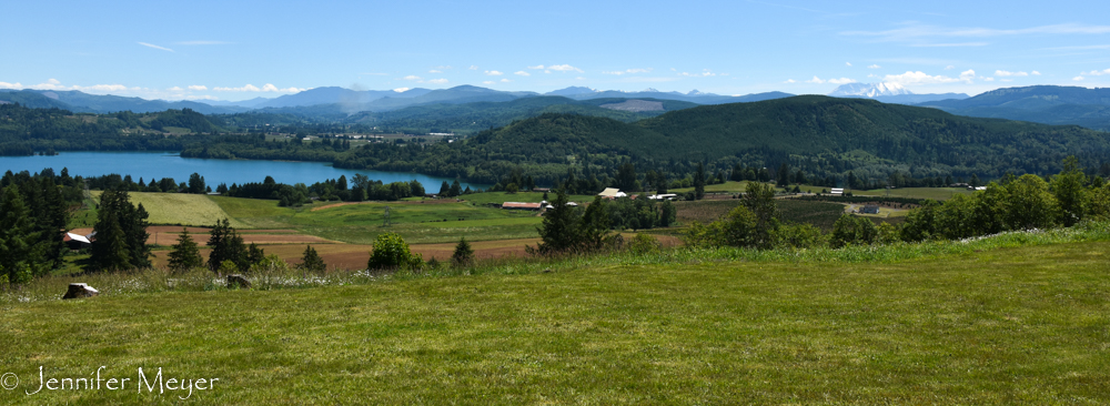 Our campground was at the top of this hill.