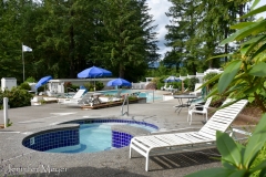 Adult pool, family pool, baby pool and hot tub.