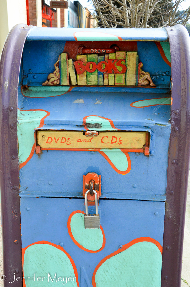 Book drop for a very nice little library.