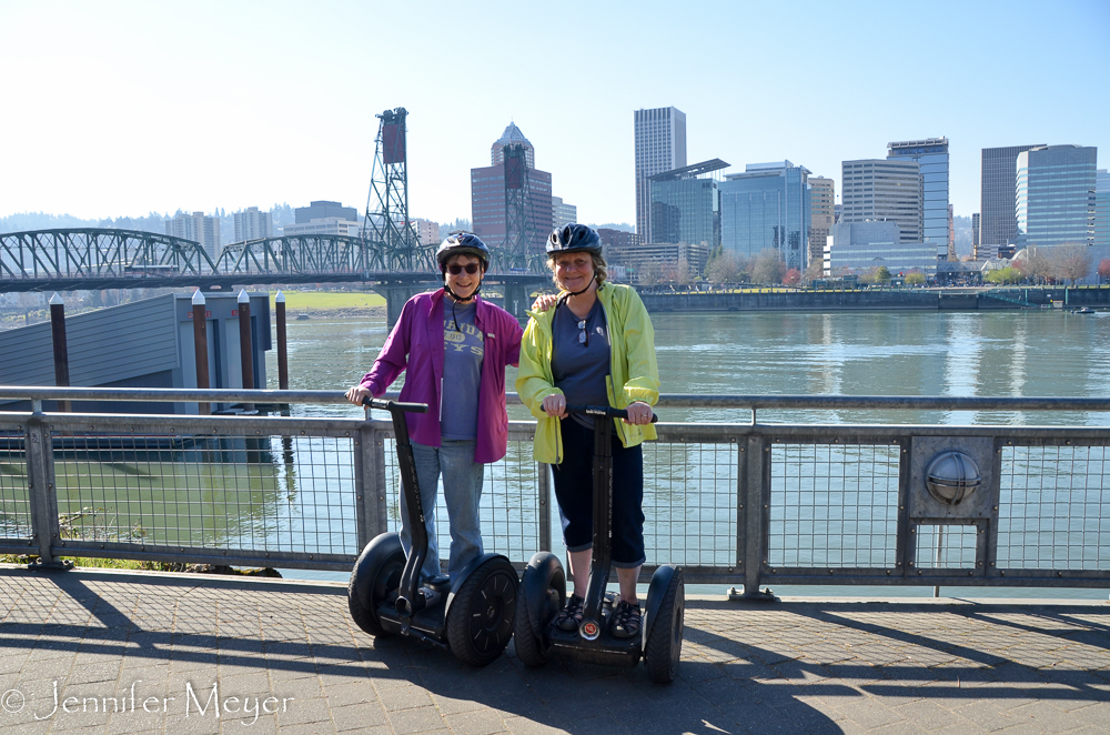 We went on a two-hour Segway tour downtown.