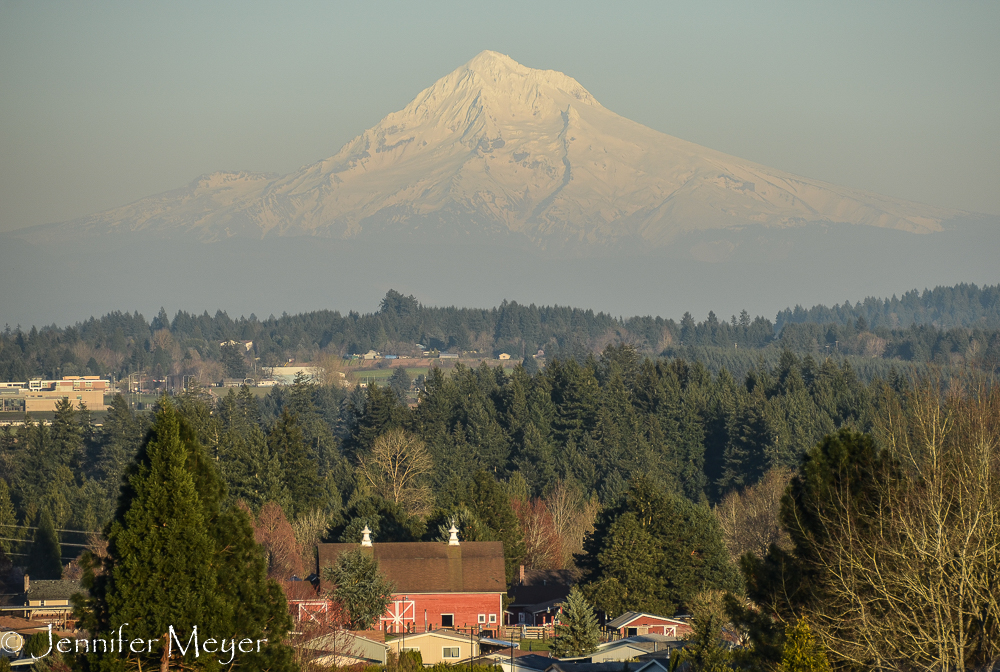 They see Mount Hood every day.