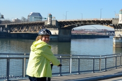 We went back over this famous old bridge by the Portland Oregon sign.