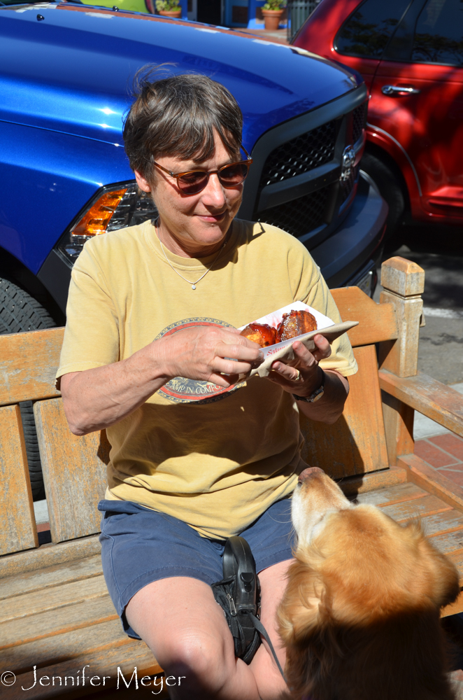 They're like round doughnuts.