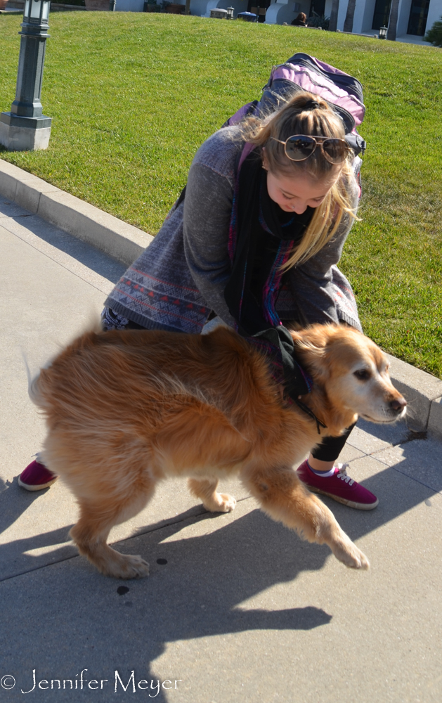 Bailey had a fit seeing her favorite girl again.