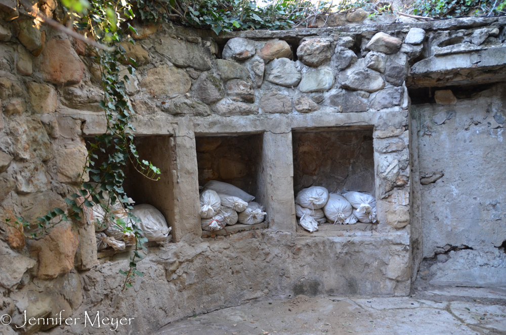 It was built in 191 over a spring to store food in a cool place.