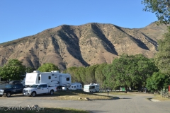 The parking area is tiered, so each spot has a view.