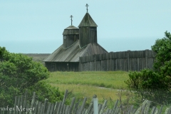 Fort Ross, originally built in the 1800s by Russian colonists.
