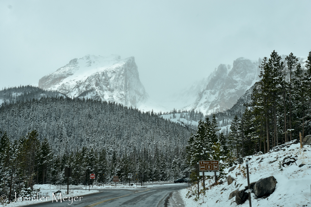 There was even more snow there.