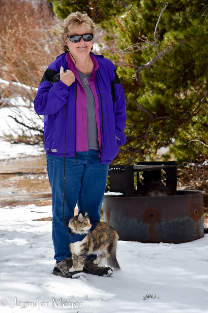 "Can I just stand on your feet?"