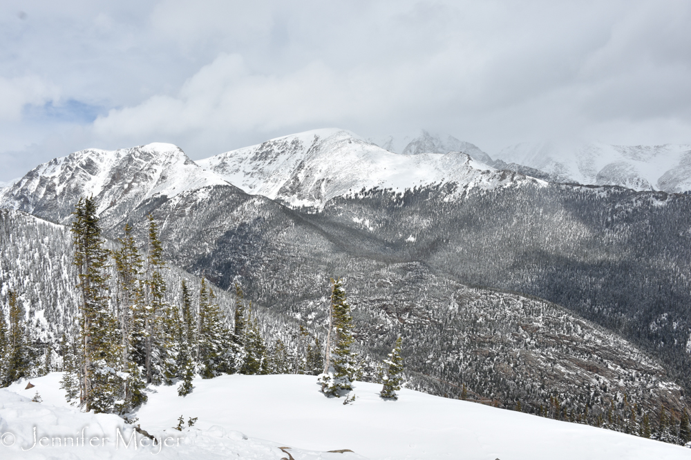 The clouds lifted enough to get a view.