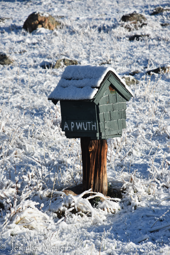 Mailbox for a resident.