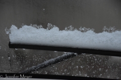 It snowed, sleeted, hailed and rained.