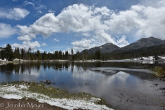 A lake that's not frozen.
