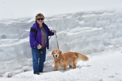 Five foot snow banks.