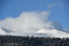 Blue sky and white clouds.