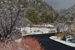 How does the road stay snow free?