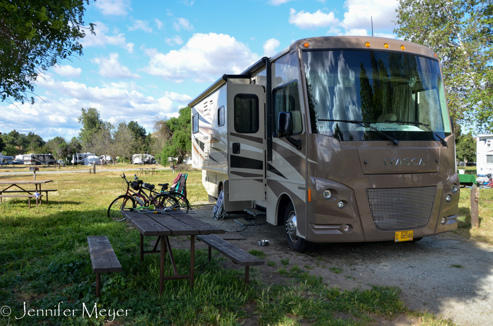 Back at the campground.