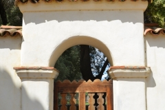 Gate to the cemetery.