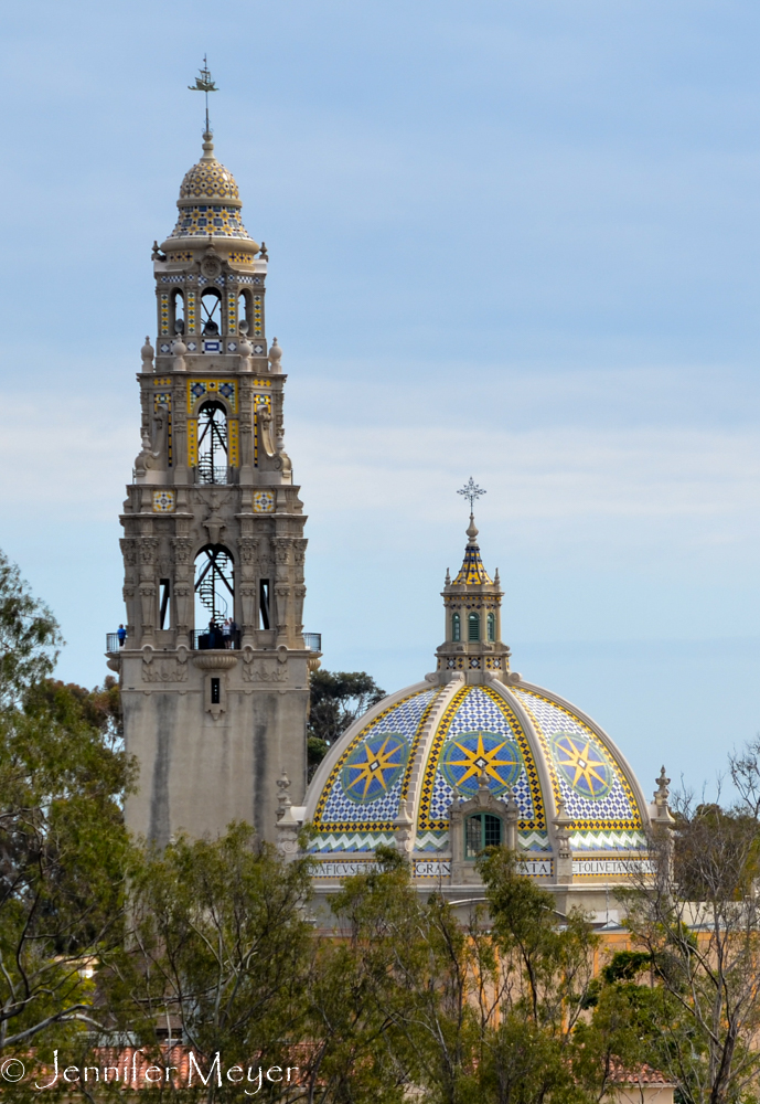 The California Bell Tower and museum were built in 1915 as part of the Panama-California Exposition.