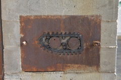 We couldn't figure out what this was in an old wall.