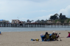 The one cool, cloudy day, we stopped by Capitola each.
