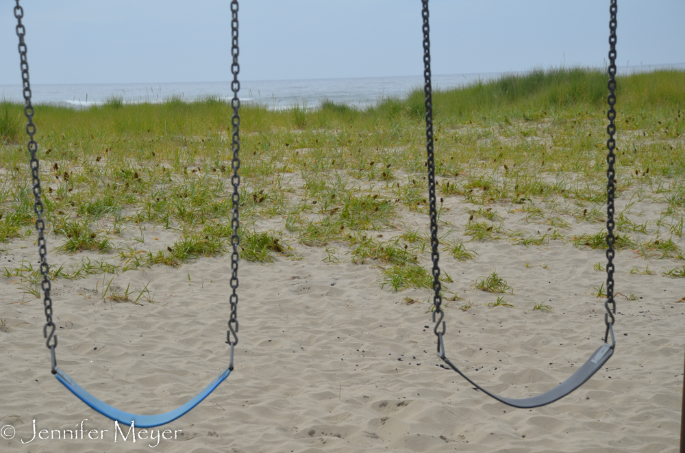Swings and surf.