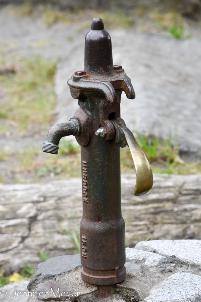 Old water pump.