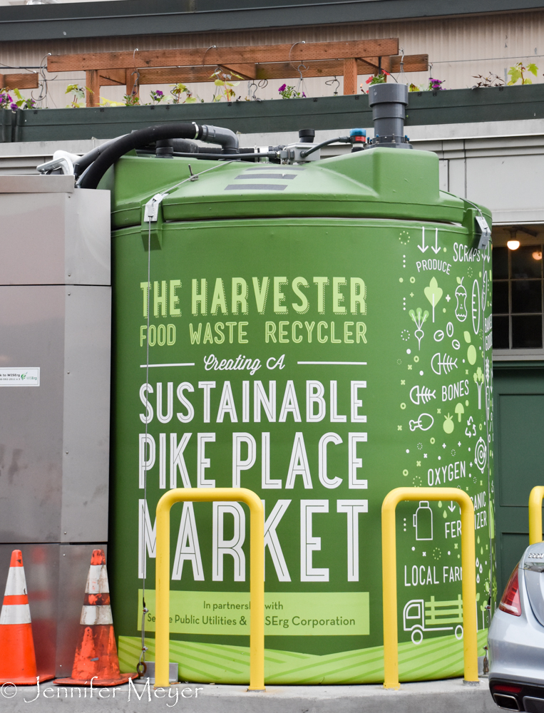 Cool! Food waste recycling on the spot.