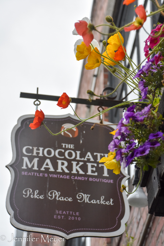 Chocolate market.