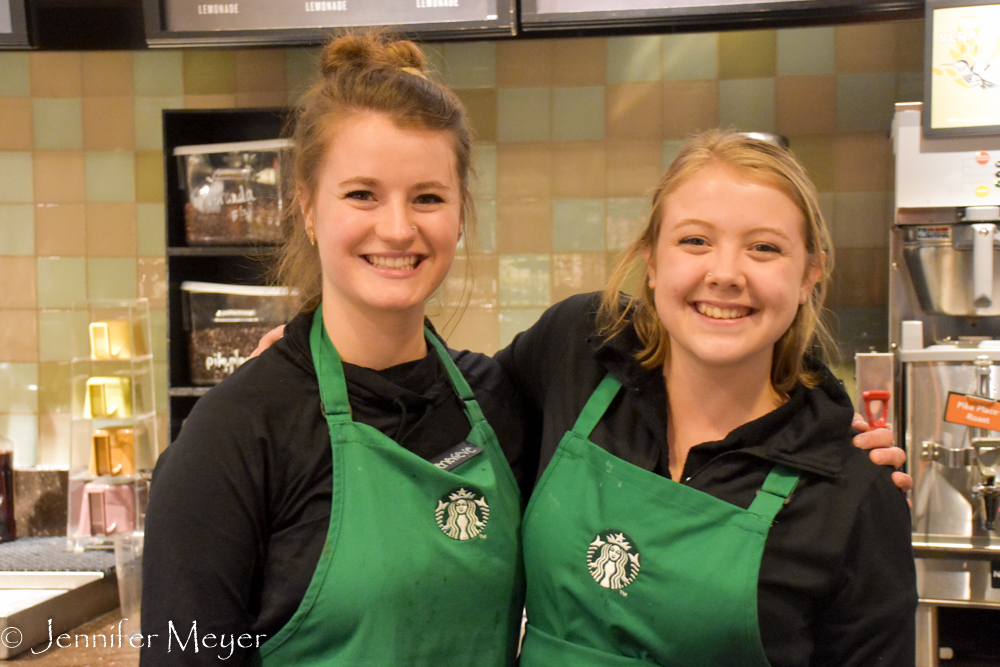 Genevieve is her best work buddy.