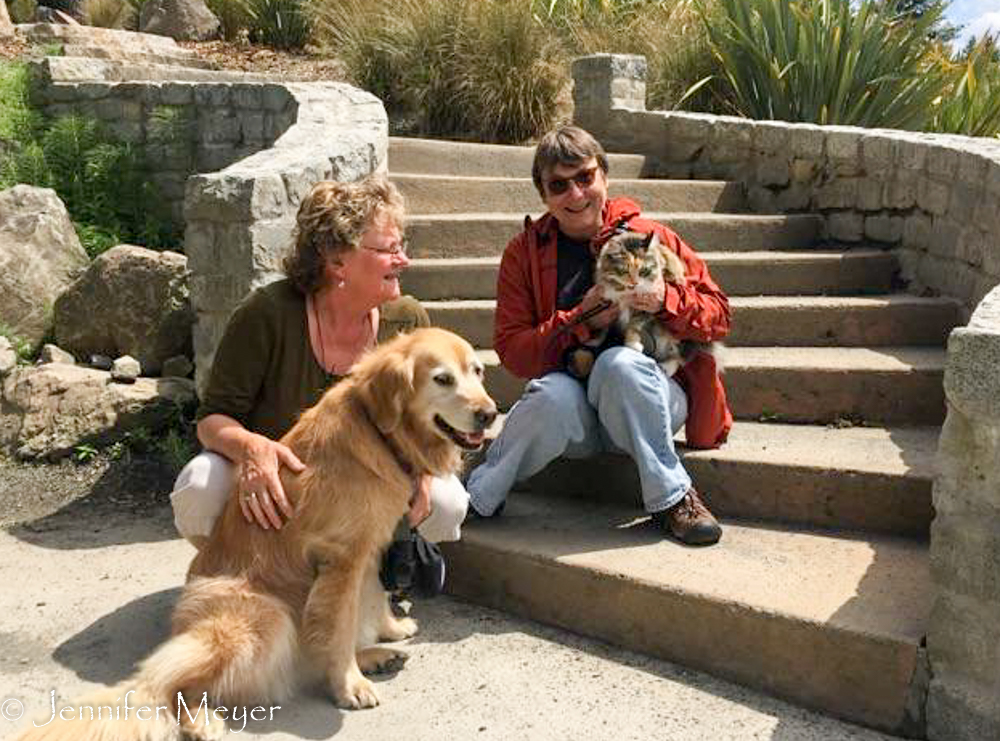 A man vacationing from San Diego took this photo of us.