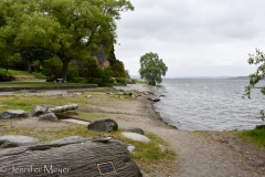 We went to a nearby park on Lake Washington.