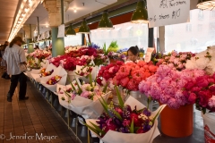 The flower market is also great.