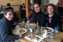 A delicious brunch out before we left.