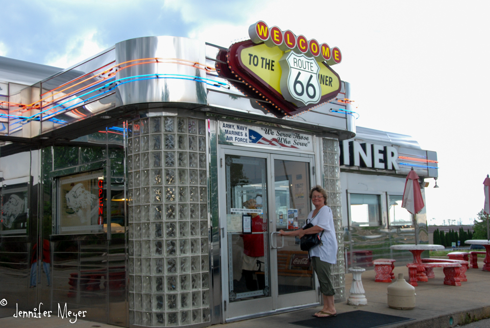 We stopped at this fun diner in Fort Leonard Wood.