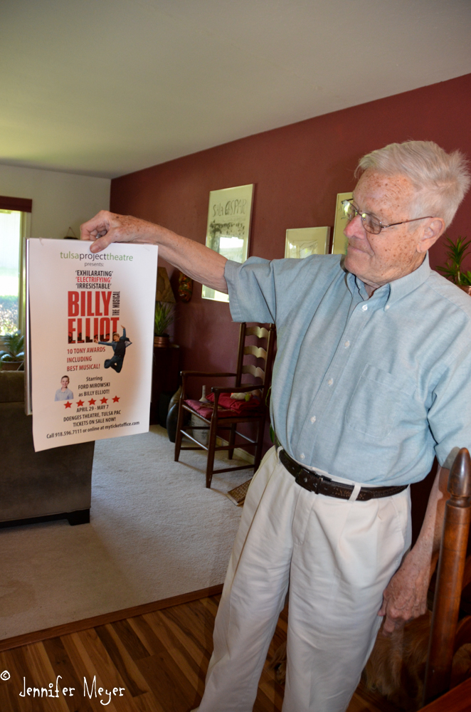 Dad is looking forward to seeing his young friend play Billy Elliot in Tulsa.