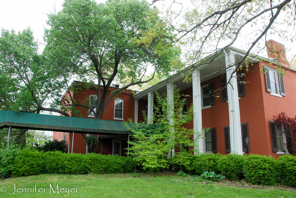 Werner also bought this in the 70s, the oldest house in St. Louis.