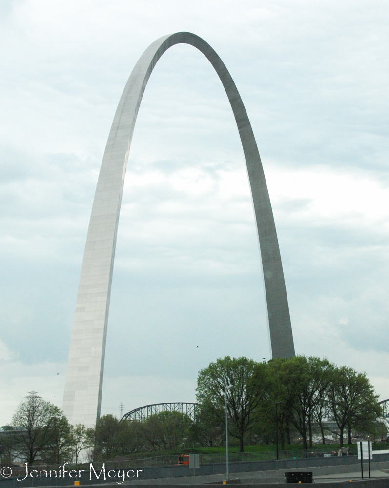 When we left Werner, we wanted to go see the arch.