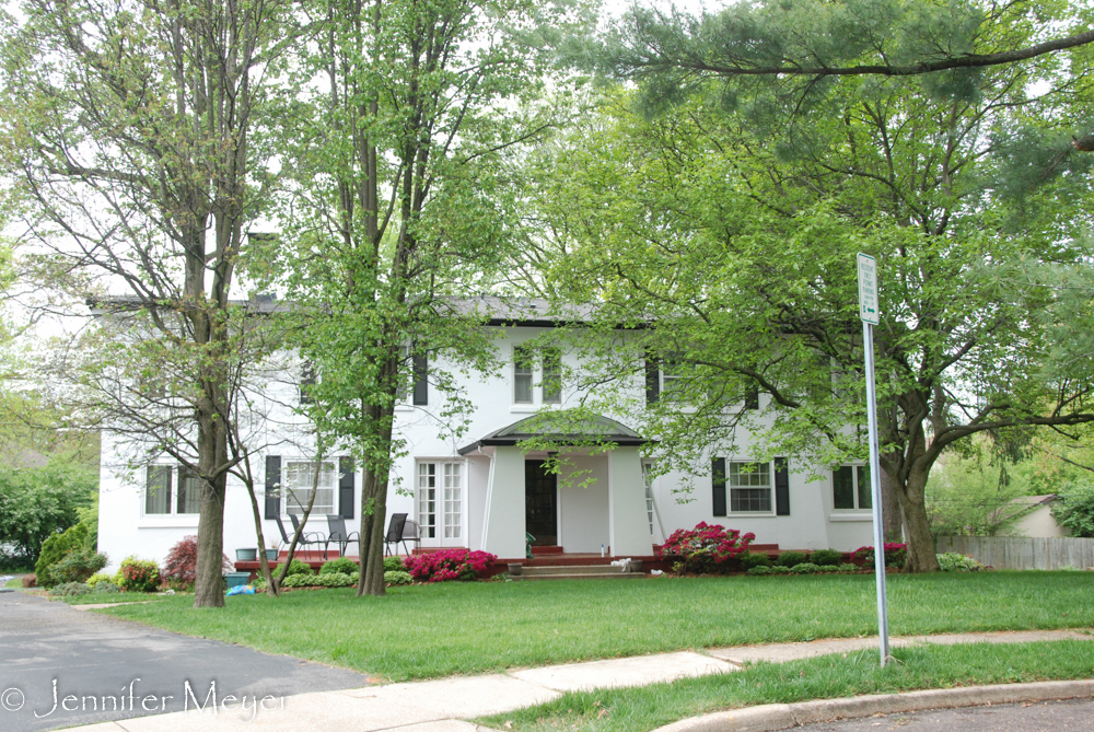 I had to go by my mom's old house.