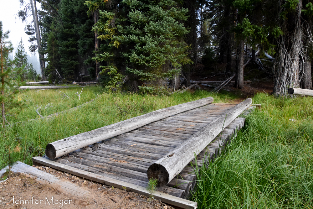 Trail bridge.