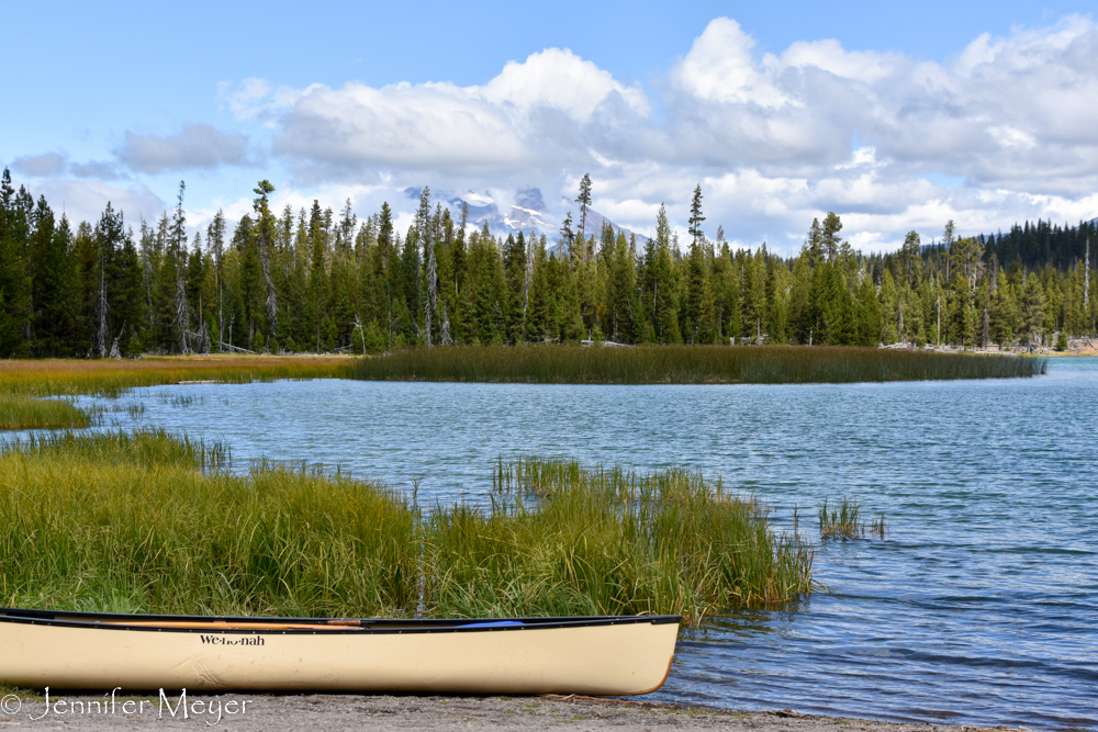 Most of the campers hung out on the lake.