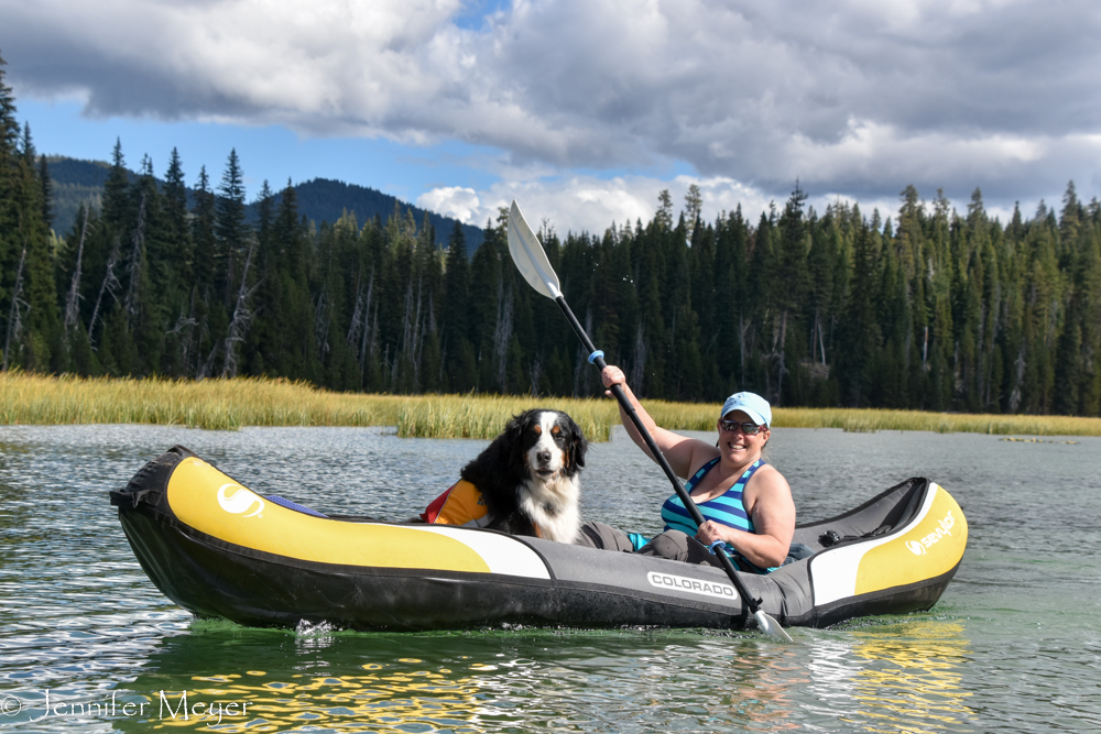 We paddled as far as we could go on the river.