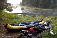 River bank in the morning.