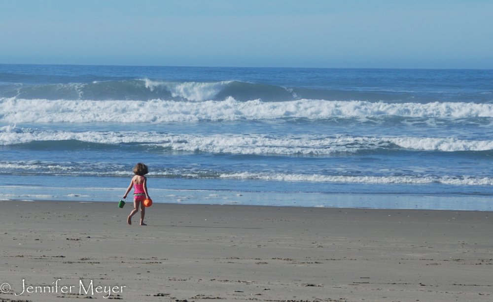 Kids in swimsuits.