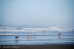 At noon, it was 70 degrees at the beach.