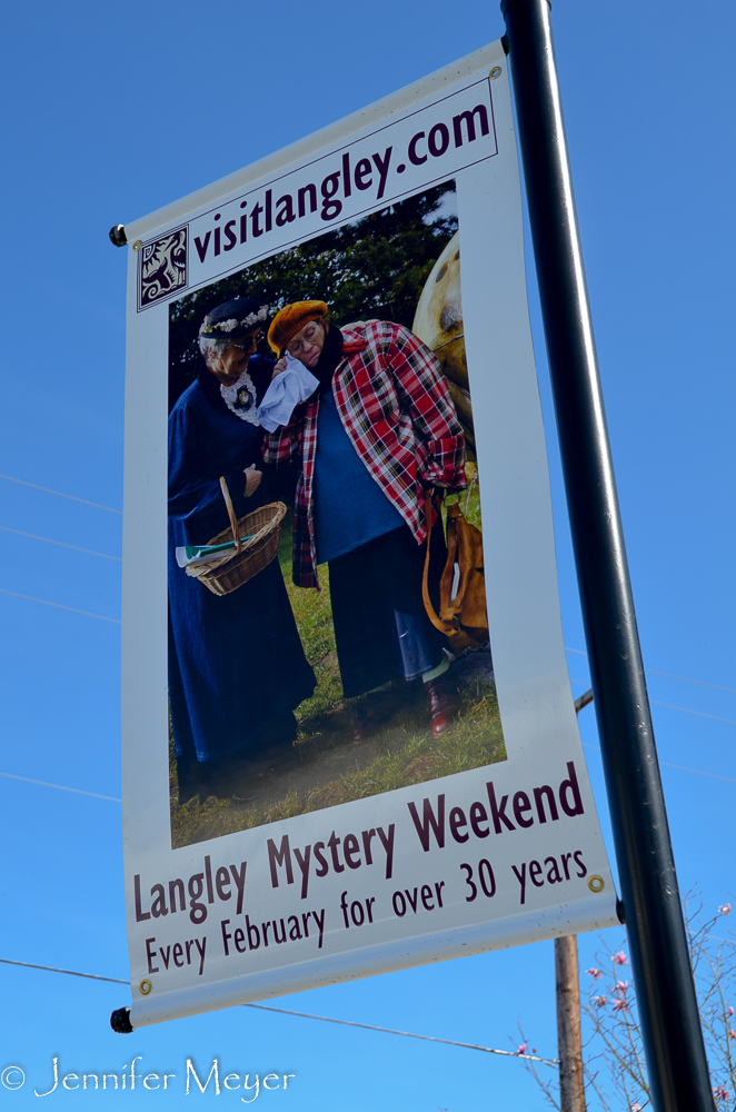 Mystery Weekend is a yearly event, and the whole town gets involved.
