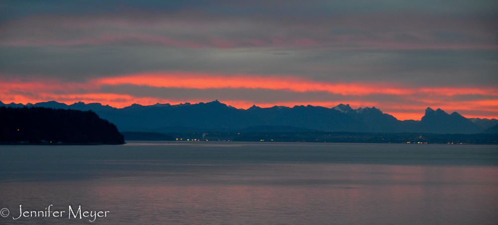 Colors deepened, but the sun never made an appearance.