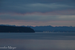 I just lay there watching the dawn roll over the bay.